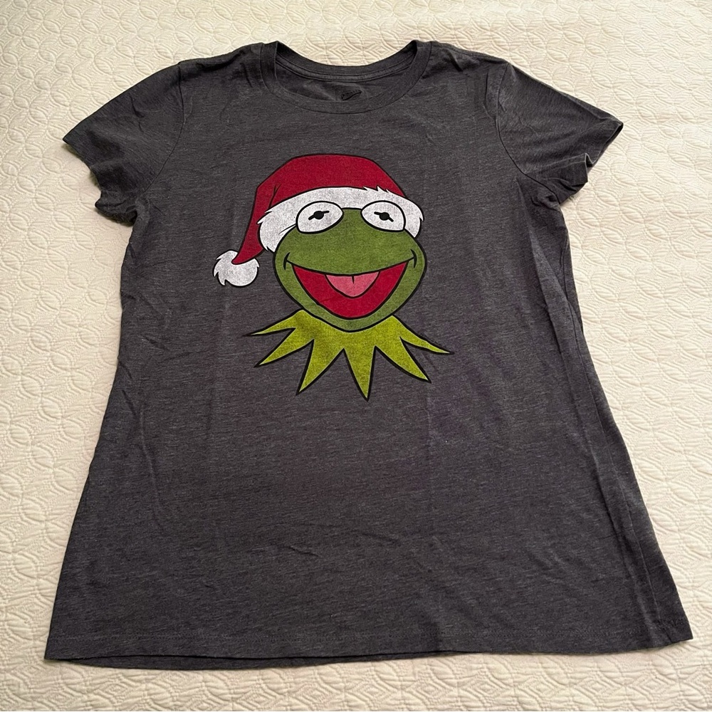 Old Navy Kermit the Frog Santa Claus Holiday Christmas T-Shirt (size Large)